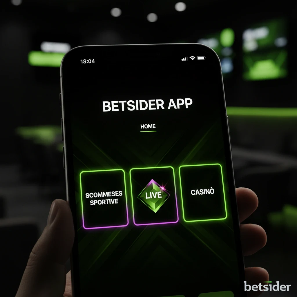 Sezione bonus e promozioni sull'app di Betsider