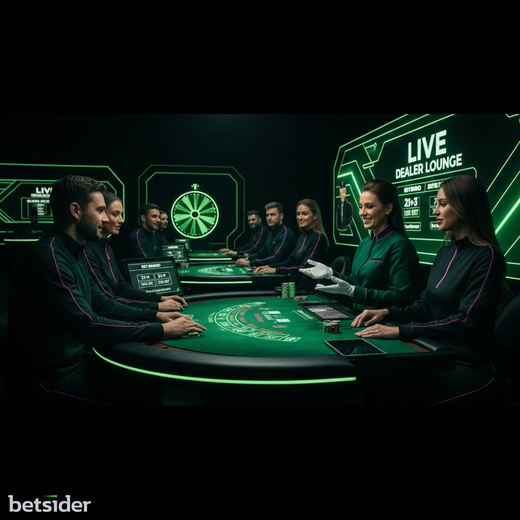 Un tavolo di Baccarat Squeeze con le carte scoperte lentamente dal dealer.